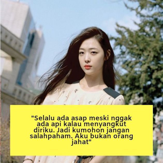 7 Quote inspiratif Sulli eks f(X), sebut punya dua sisi kehidupan