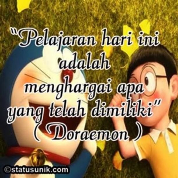 40 Kata kata  bijak  penuh motivasi di film  kartun  Doraemon 