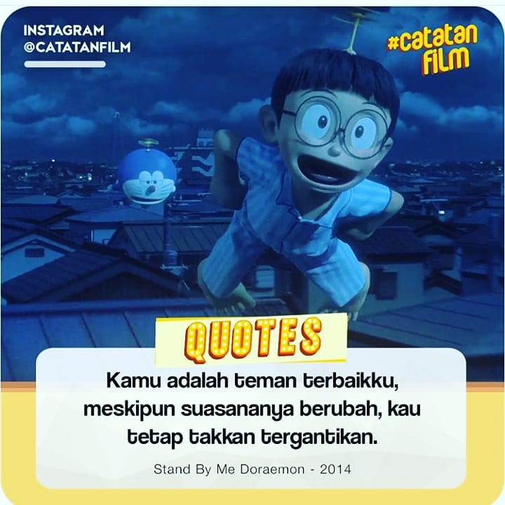 40 Kata-kata bijak penuh motivasi di film kartun Doraemon