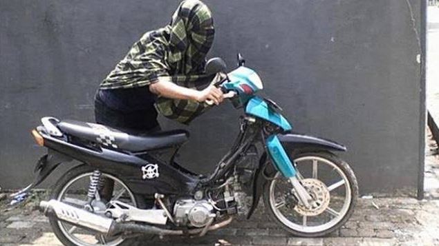 Motor dikunci setang ke kanan sulit dicuri, benarkah?