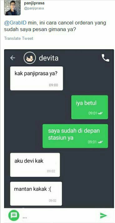 12 Momen driver ojek online ketemu mantan ini bikin tepuk jidat