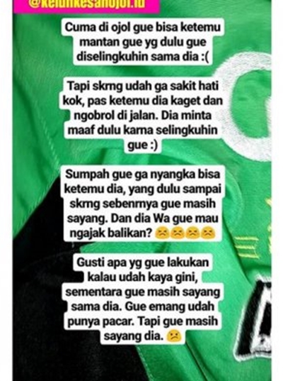 12 Momen driver ojek online ketemu mantan ini bikin tepuk jidat