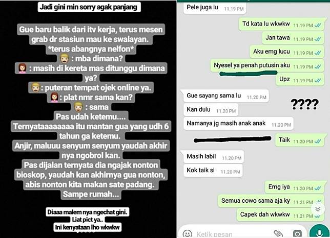 12 Momen driver ojek online ketemu mantan ini bikin tepuk jidat