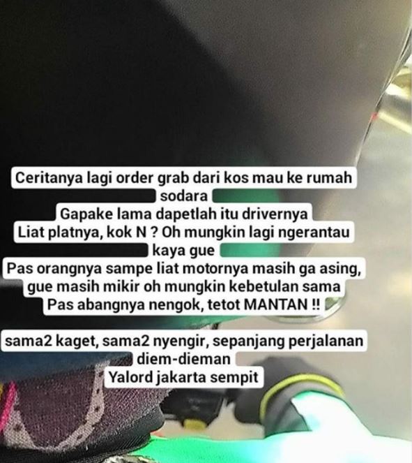 12 Momen driver ojek online ketemu mantan ini bikin tepuk jidat