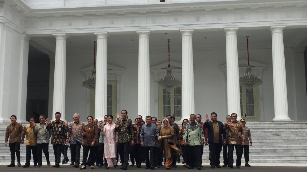 5 Momen perpisahan Jokowi-JK dan menteri Kabinet Kerja
