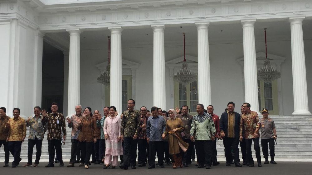 5 Momen perpisahan Jokowi-JK dan menteri Kabinet Kerja