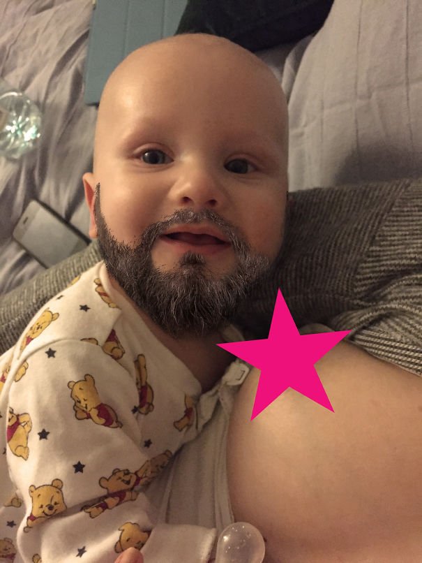 Potret 9 bayi pakai filter kamera ini bikin gagal gemas