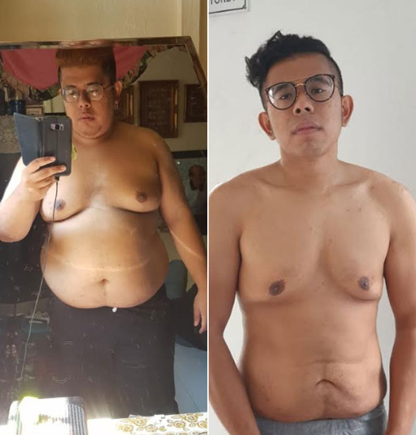 Pemuda ini berhasil turunkan bobot 41 kg dalam 7 bulan