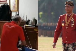 Ganjar Pranowo unggah video setrika baju ini bikin salah fokus