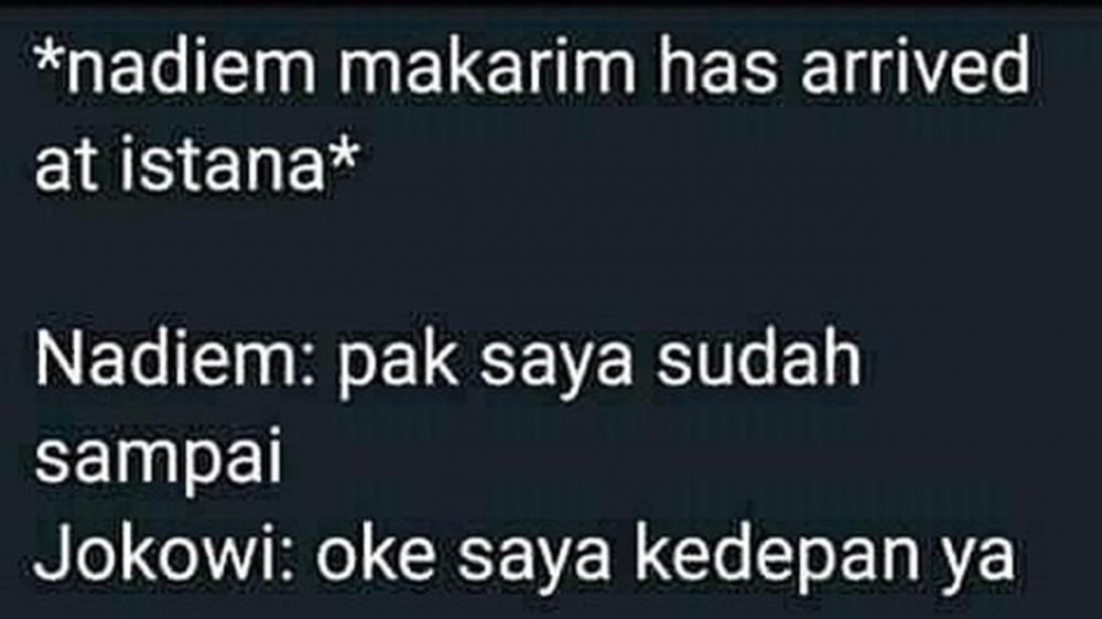 10 Meme lucu Nadiem Makarim masuk kabinet Jokowi-Ma'ruf