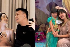 Kondangan bareng Wijin, baju Gisella bikin salah fokus