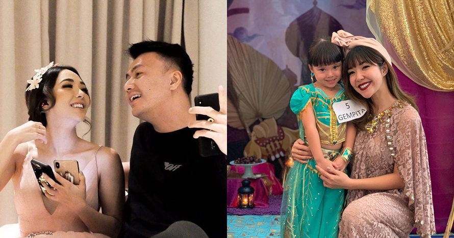 Kondangan bareng Wijin, baju Gisella bikin salah fokus