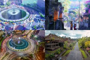 Berlatar belakang Indonesia, ini beda 4 lokasi anime vs dunia nyata