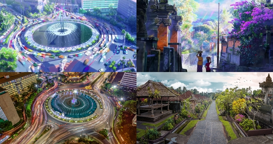 Berlatar belakang Indonesia, ini beda 4 lokasi anime vs dunia nyata