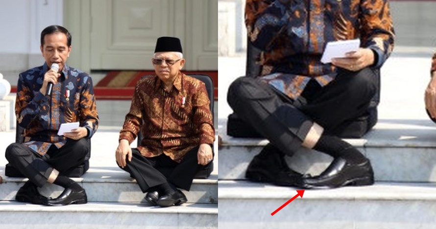 Umumkan kabinet baru, gaya Jokowi silangkan kaki ini bikin heran