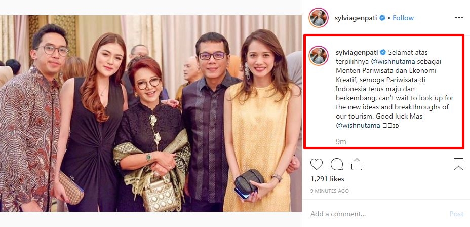 Ucapan 7 seleb untuk Wishnutama jadi Menteri Pariwisata
