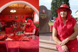 Perempuan ini terobsesi warna merah, kisahnya bikin geleng-geleng