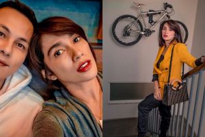 Wajah Ussy Sulistiawaty saat belanja di pasar, bikin salah fokus