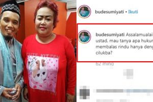 10 Caption unik Bude Sumiyati foto bareng seleb, puitis abis