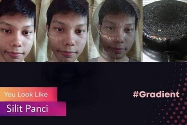 14 Transformasi wajah saat ikut Gradient Facebook, kocak