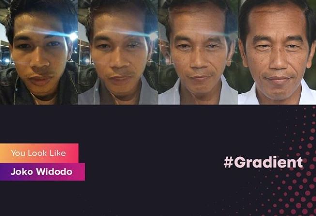 14 Transformasi wajah saat ikut Gradient Facebook, kocak