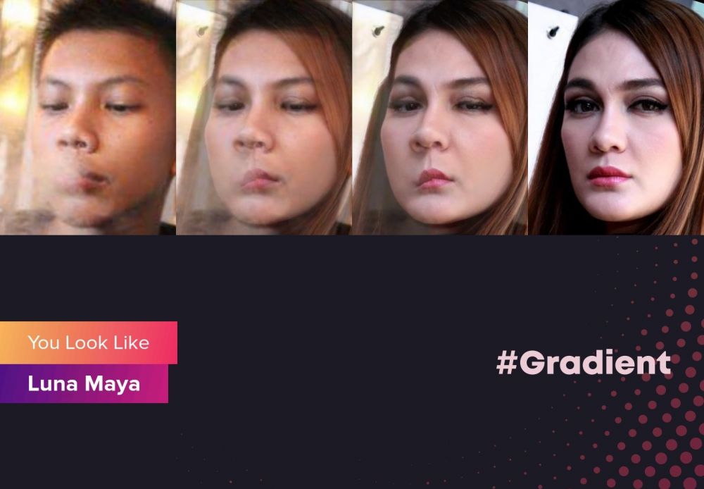 14 Transformasi wajah saat ikut Gradient Facebook, kocak
