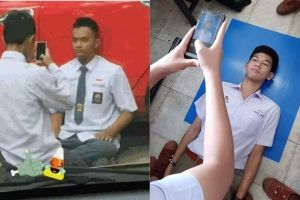 10 Cara nyeleneh orang bikin pas foto ini bikin cekikikan