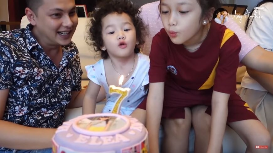 10 Momen perayaan ultah putri Ussy & Andhika Pratama, sederhana