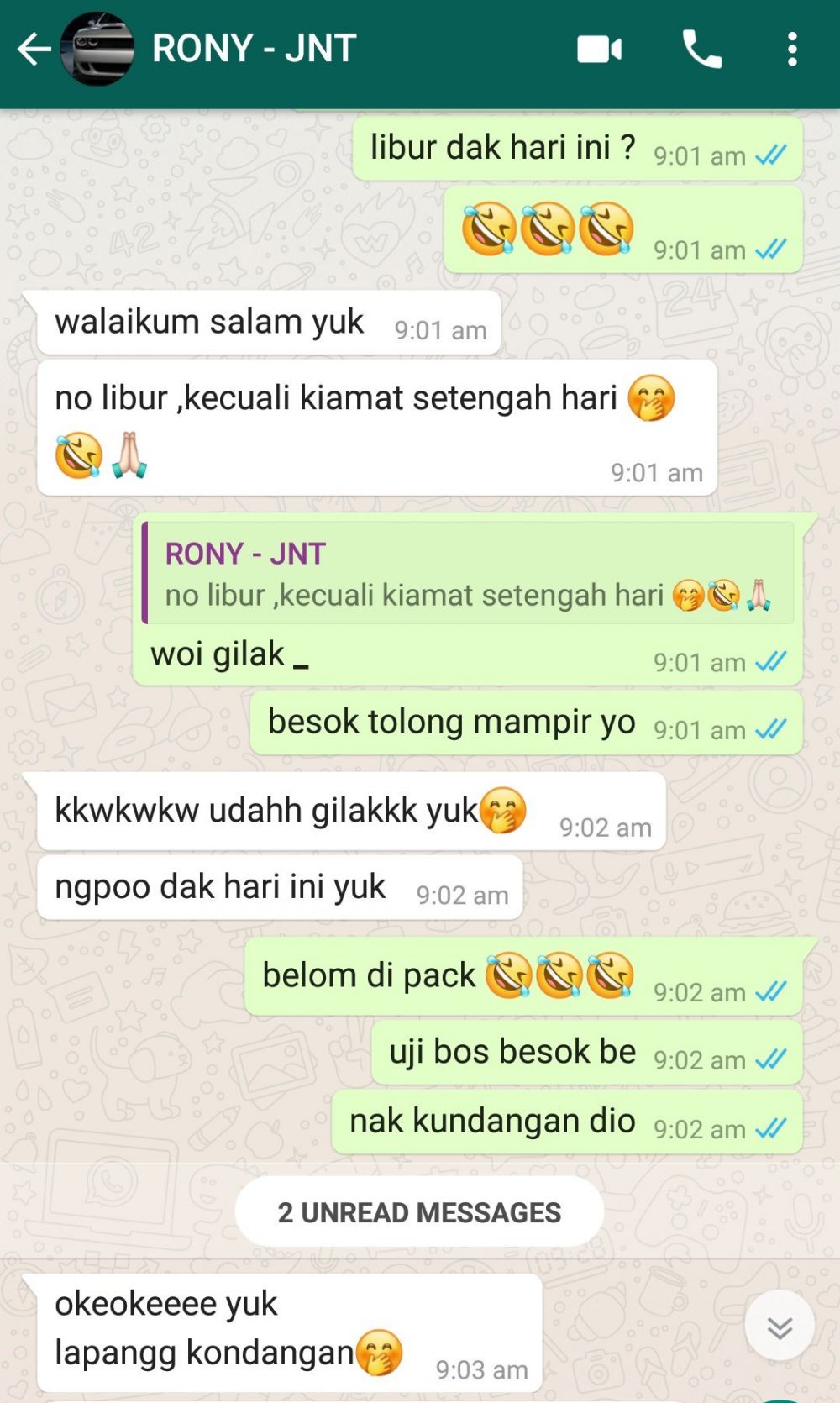 10 Chat lucu kurir dengan pelanggan ini bikin tepuk jidat