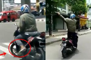 Pernah viral, 6 aksi pemotor ini bikin geleng-geleng kepala