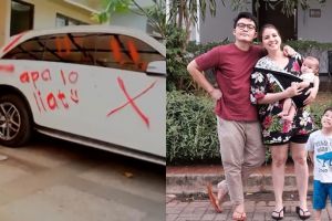 Tya Ariestya coret mobil mewahnya pakai cat, begini reaksi suami
