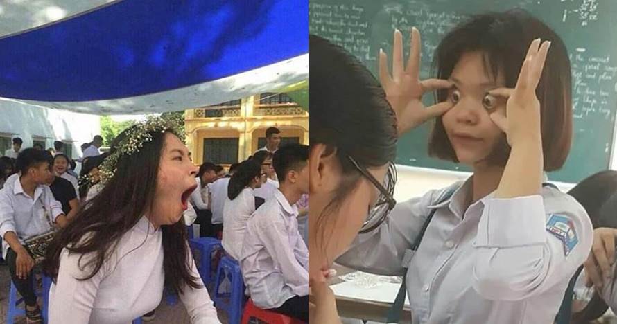 10 Aksi siswi di sekolah ini bikin tepuk jidat