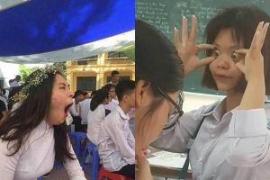 10 Aksi siswi di sekolah ini bikin tepuk jidat