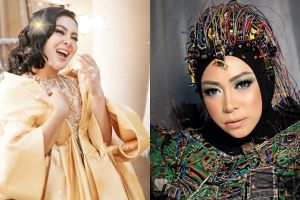 Beda respons Syahrini & Melly Goeslaw saat diparodikan seleb