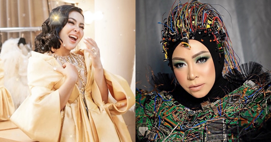 Beda respons Syahrini & Melly Goeslaw saat diparodikan seleb