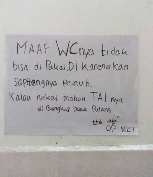 12 Peringatan di tempat umum endingnya ngegas, bikin kesal