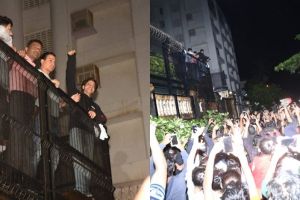 10 Momen ultah Shah Rukh Khan ke-54, fans tunggu di depan rumah