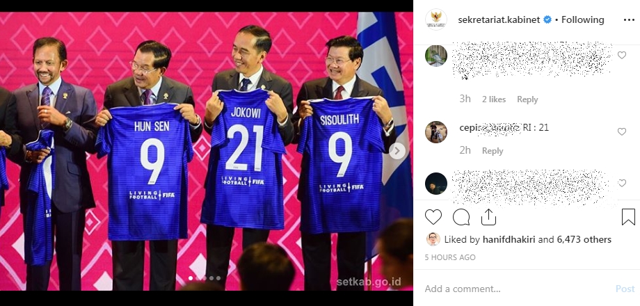 7 Cocoklogi arti nomor 21 jersey Presiden Jokowi di KTT ASEAN