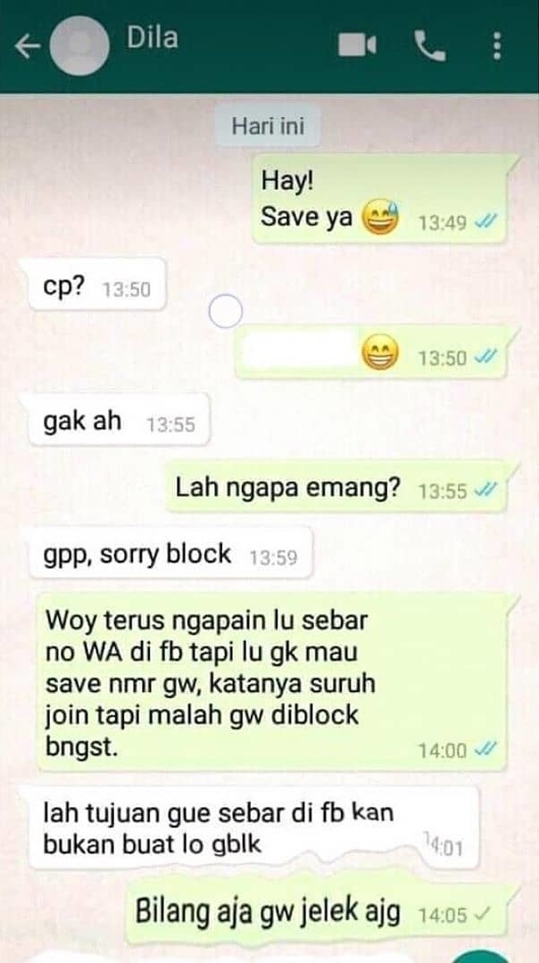 10 Chat lucu gagal modus ini endingnya bikin cekikikan