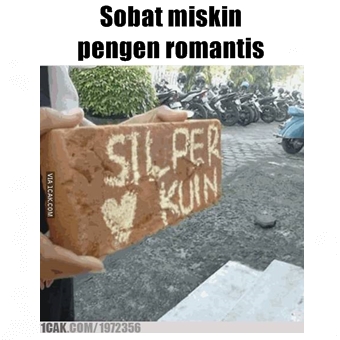 10 Meme lucu sobat miskin mencoba romantis bikin senyum getir