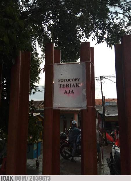 10 Tulisan lucu di tempat fotocopy ini bikin mikir dua kali
