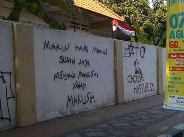 9 Tulisan di tembok bernada pesimis ini bikin tepuk jidat