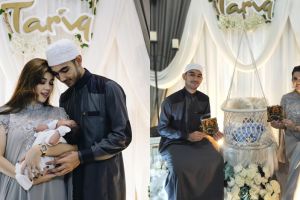 7 Momen akikah anak pertama Raya Kitty, sang bayi curi perhatian