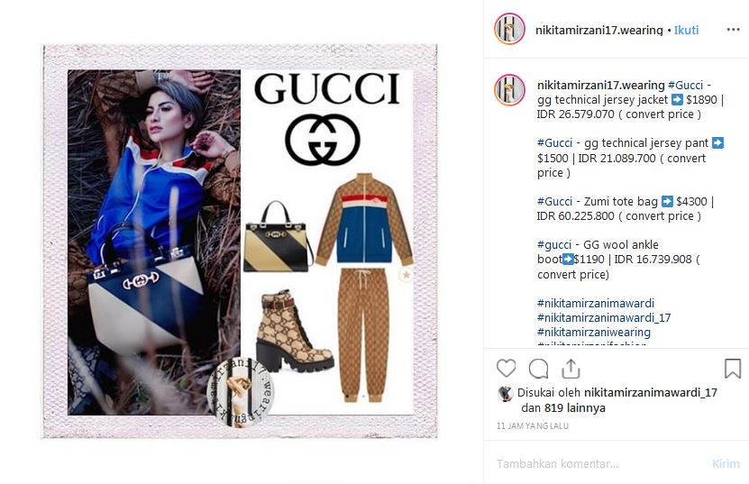 Pemotretan bareng pacar, harga outfit Nikita Mirzani bikin melongo