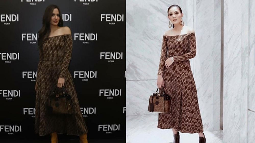 Nia Ramadhani kembaran baju dengan 5 seleb, ini beda gayanya