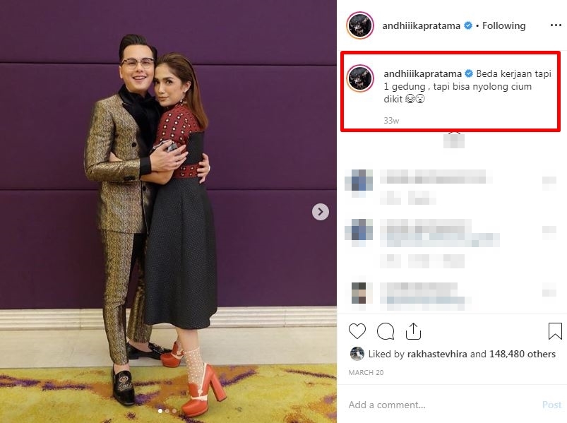 8 Gombalan romantis Andhika Pratama untuk Ussy, bikin baper