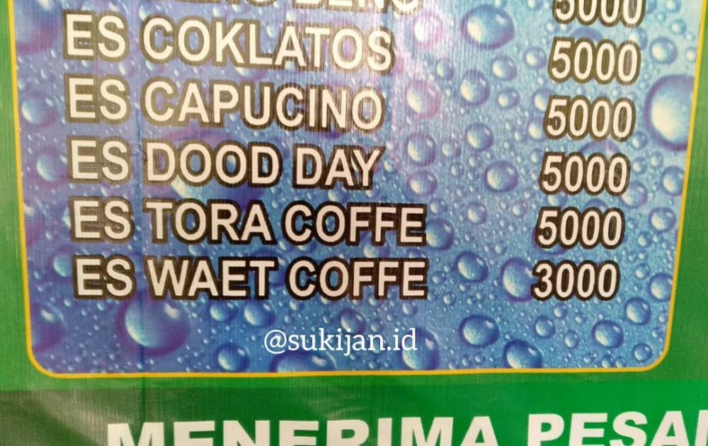 Kesalahan di 10 spanduk kaki lima ini bikin mikir keras