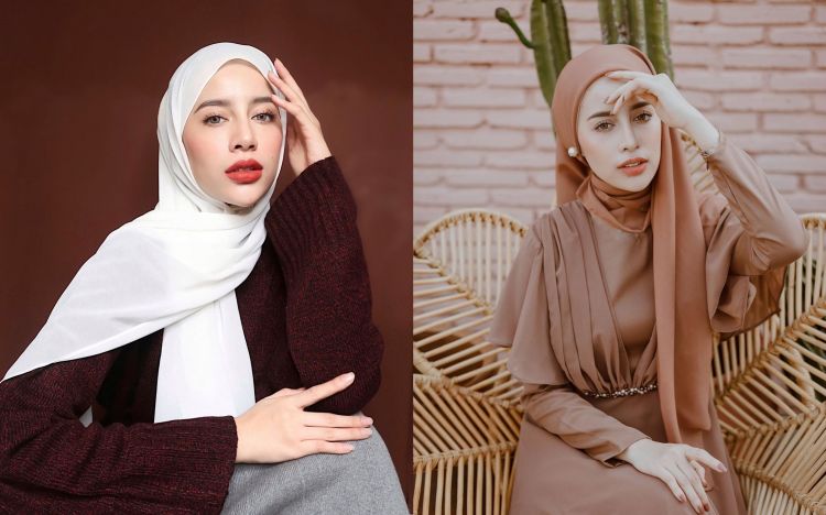 5 Cara memakai jilbab  pashmina  sesuai bentuk wajah