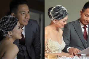 9 Momen pernikahan Delon Thamrin & Aida Noplie, penuh kebahagiaan