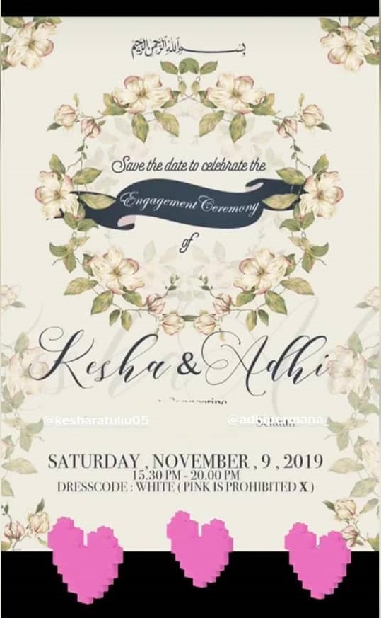 10 Momen pertunangan Kesha Ratuliu & Adhi, mantap nikah muda